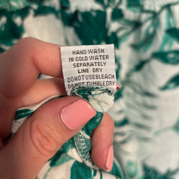 NWT Boho Me Green Leaf Print Women's Dress - Picture 12 of 12